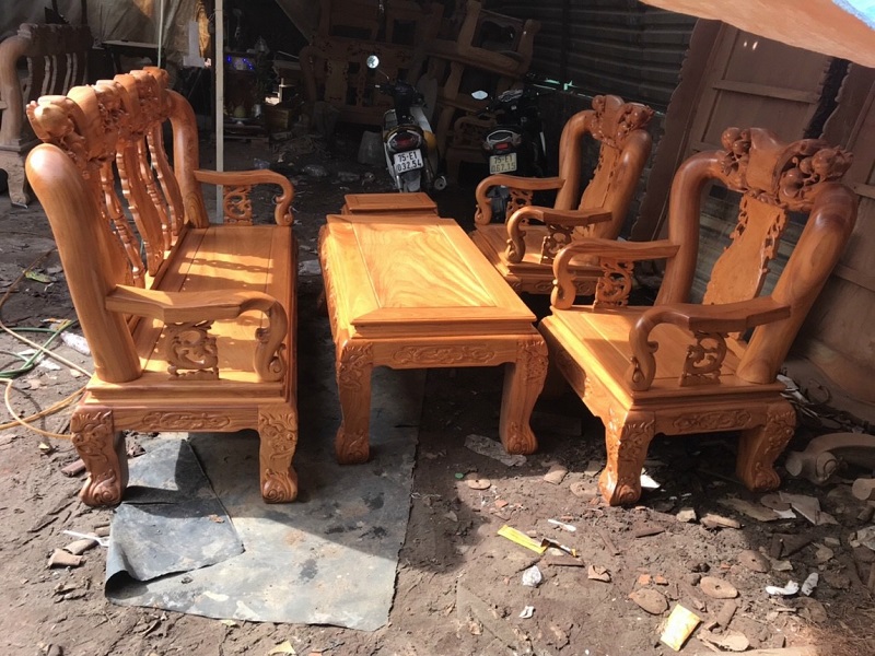 Bàn ghế gỗ phòng khách giá 30 triệu, 50 triệu - giá rẻ tận gốc